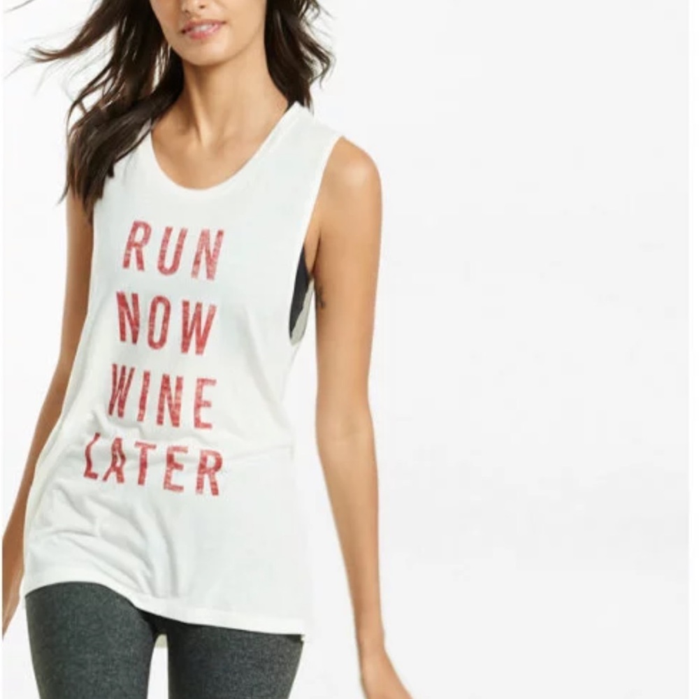 “Run Now Wine Later” tank top